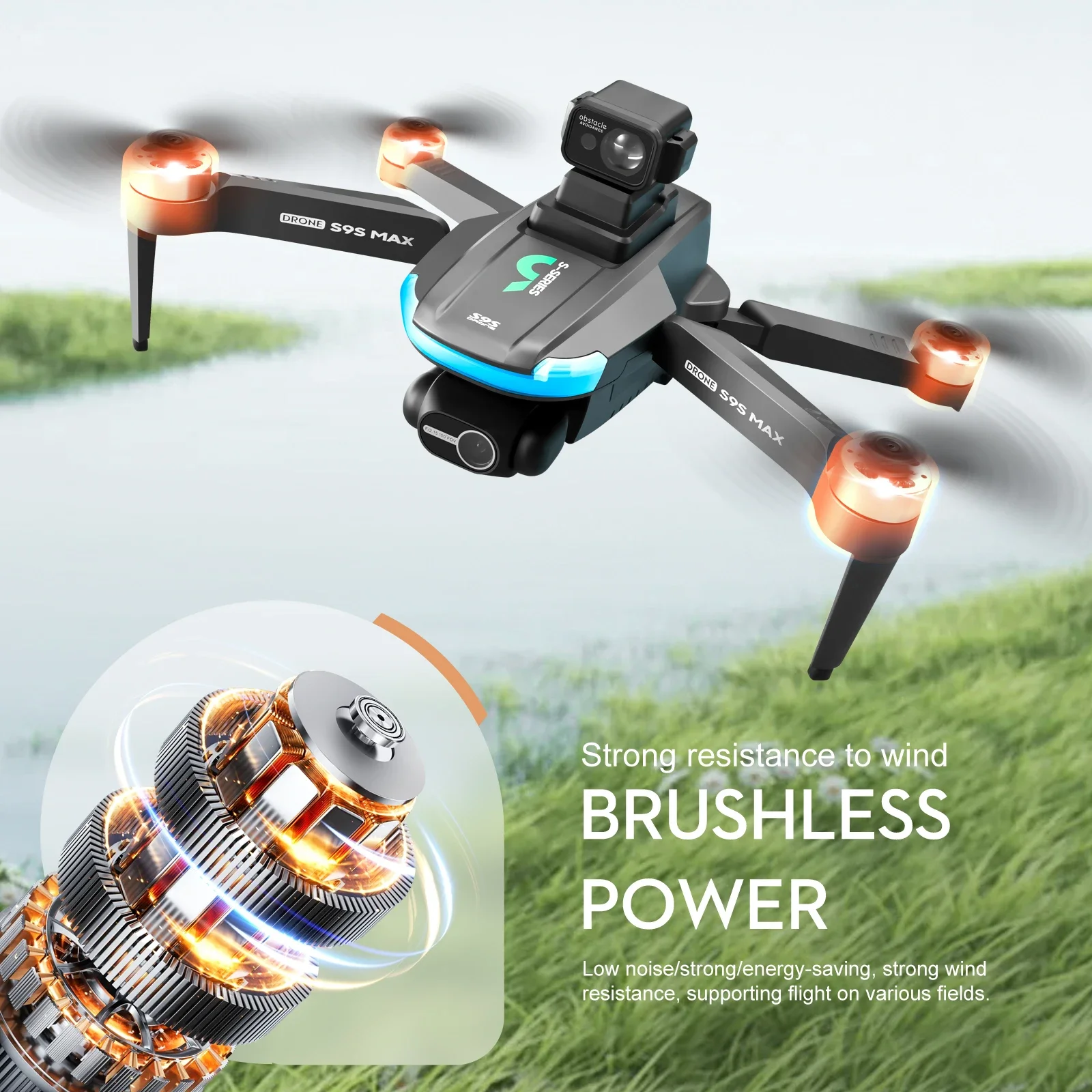 YENI S9S MAX MINI Drone 4K 2 E - Drone Gps Mount incelemesi ve fiyatı