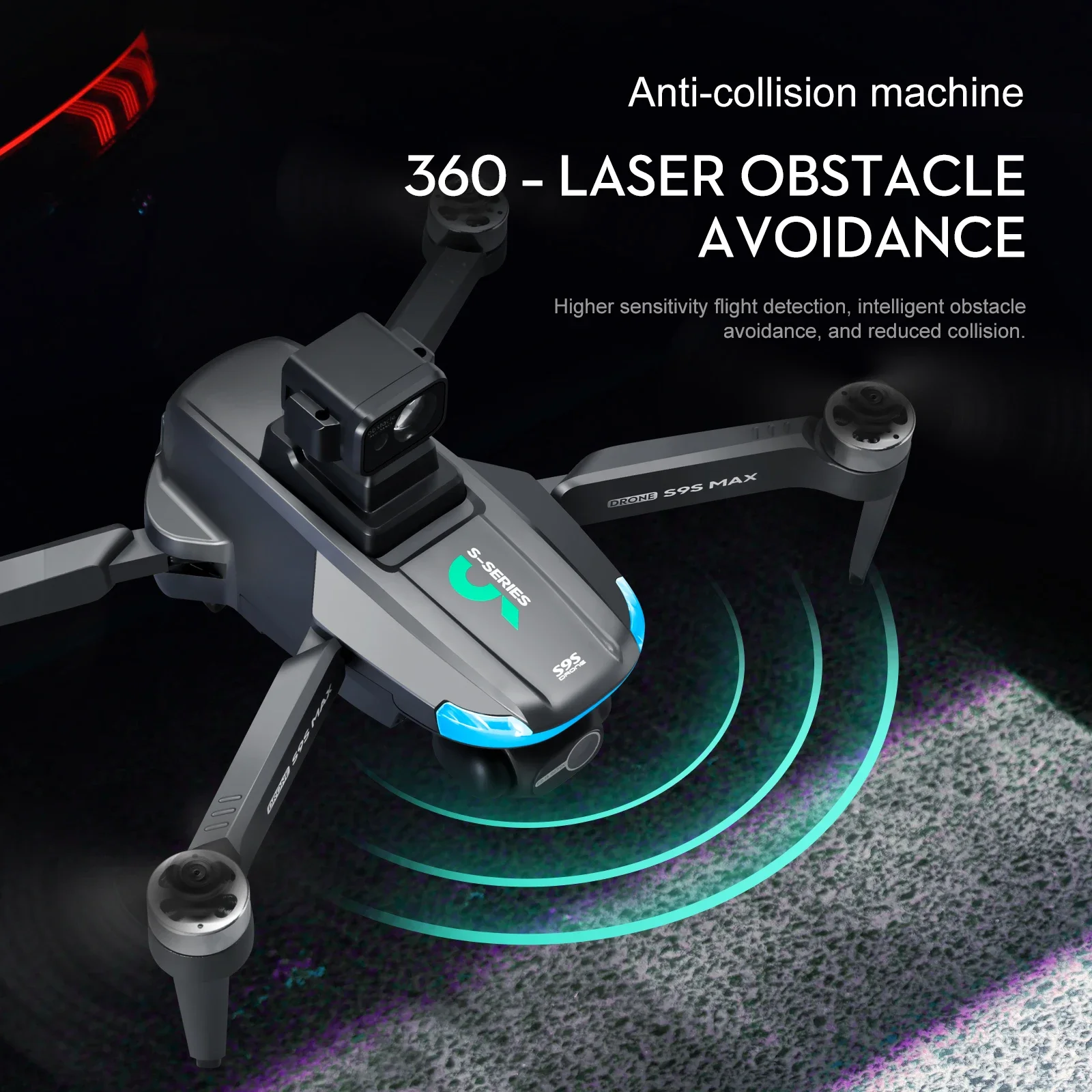 YENI S9S MAX MINI Drone 4K 2 E - Drone Gps Mount incelemesi ve fiyatı