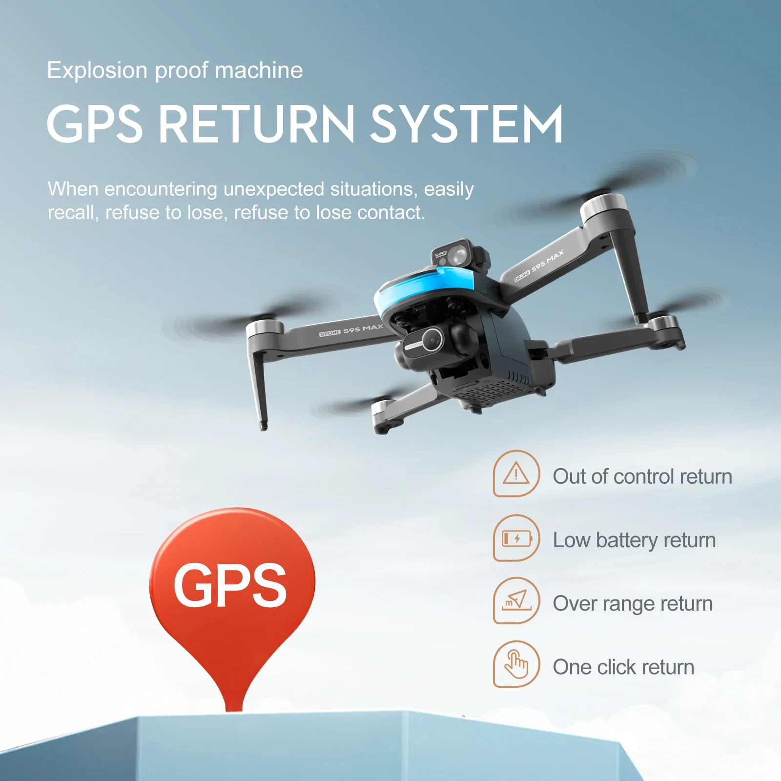YENI S9S MAX MINI Drone 4K 2 E - Drone Gps Mount incelemesi ve fiyatı